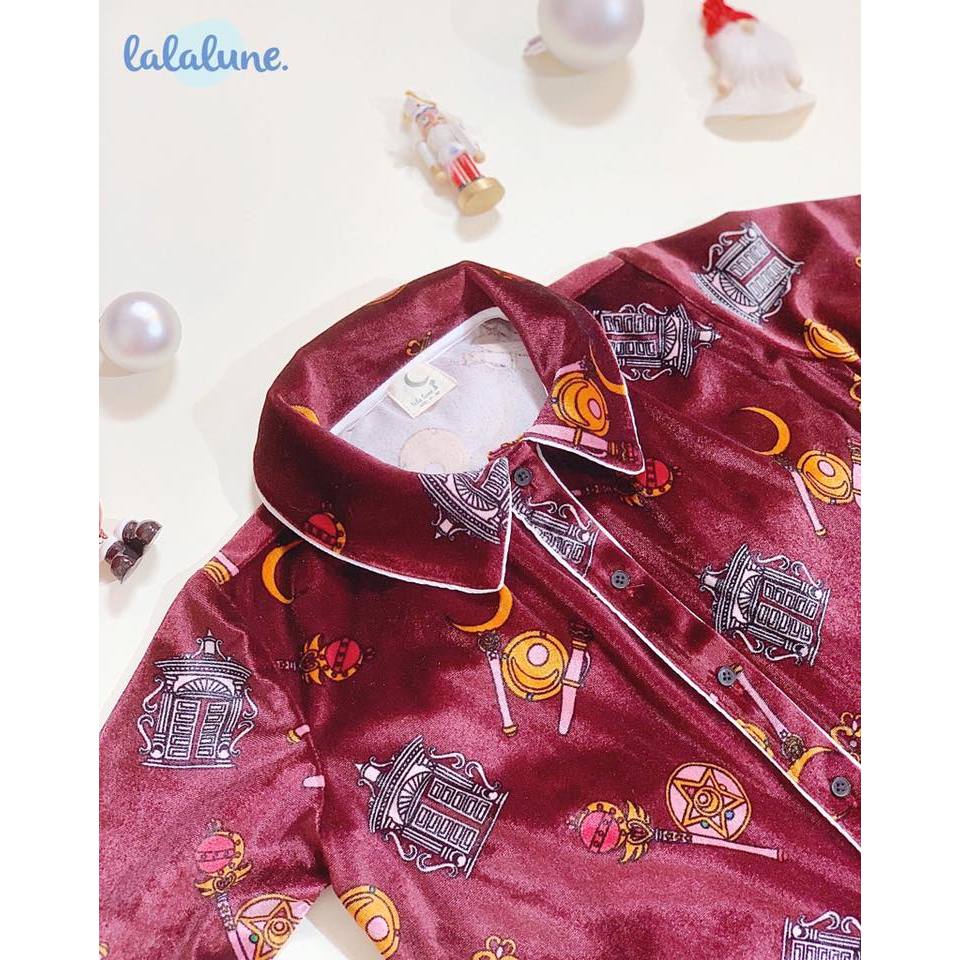 Pyjama nhung bé trai và gái họa tiết đáng yêu