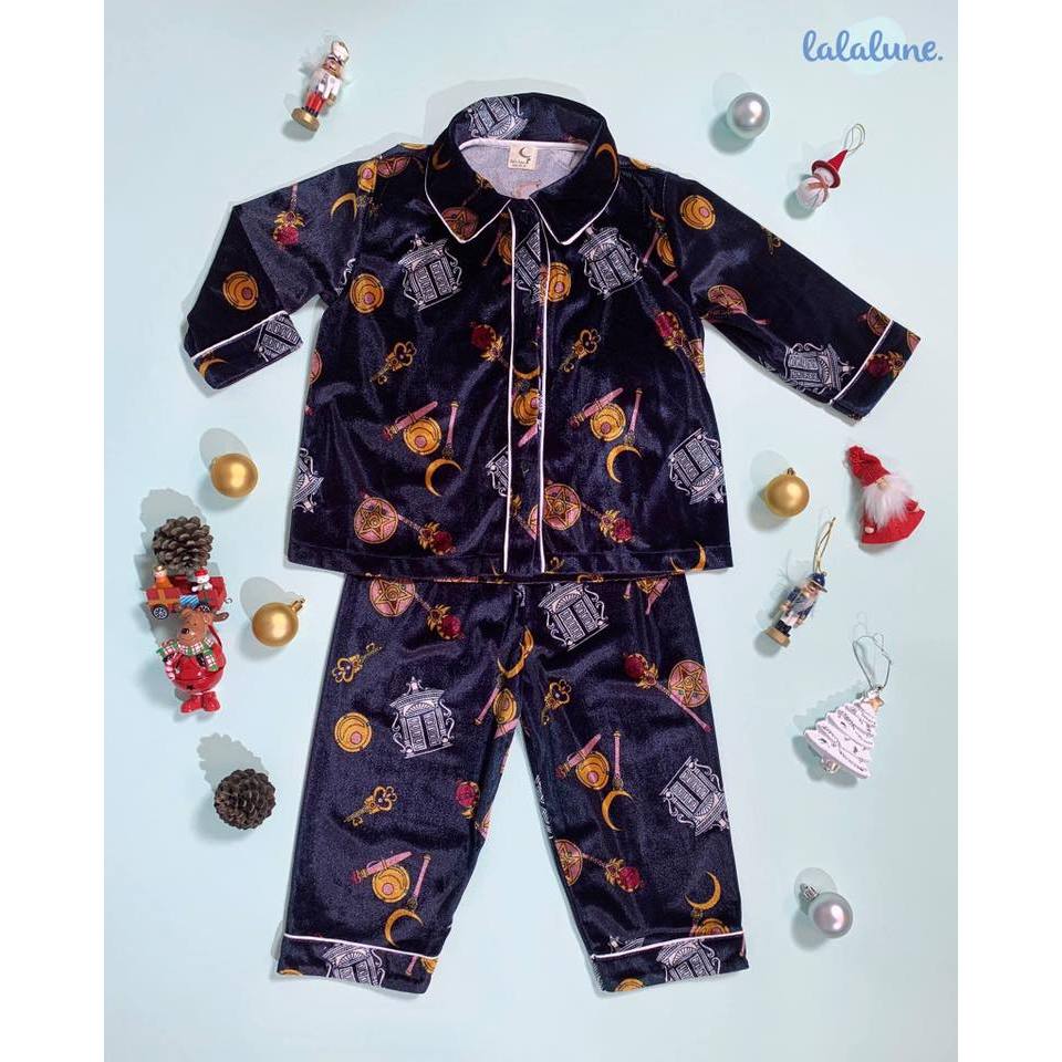 Pyjama nhung bé trai và gái họa tiết đáng yêu