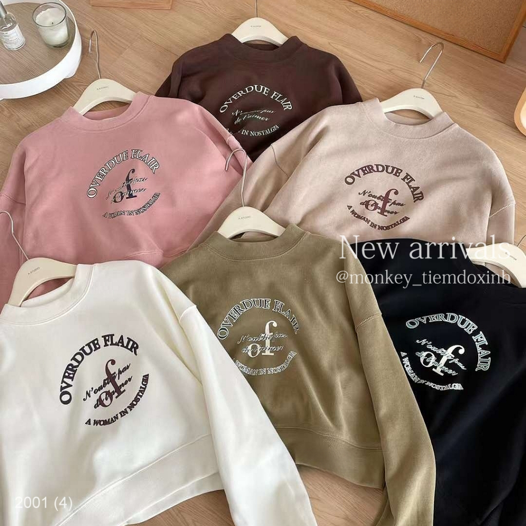 Áo sweater croptop Of