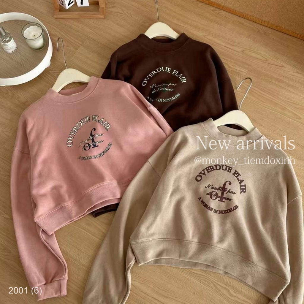 Áo sweater croptop Of