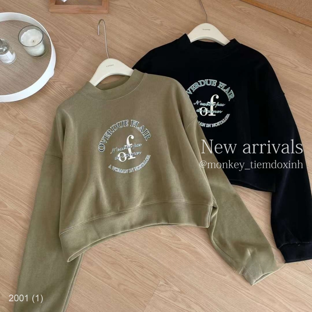 Áo sweater croptop Of