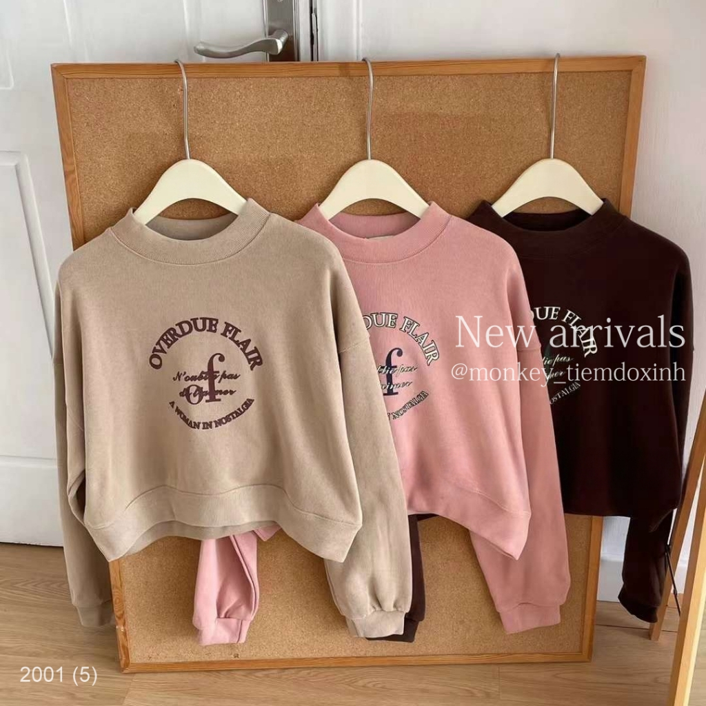 Áo sweater croptop Of