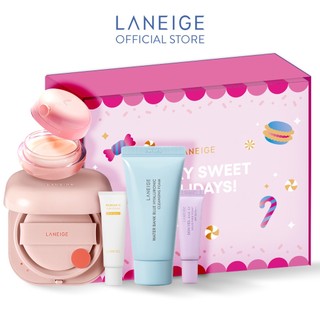 [Phiên Bản Mùa Lễ Hội 2023] Bộ 2 sản phẩm Neo Cushion Glow căng bóng suốt 24H, Son dưỡng làm đầy môi Laneige