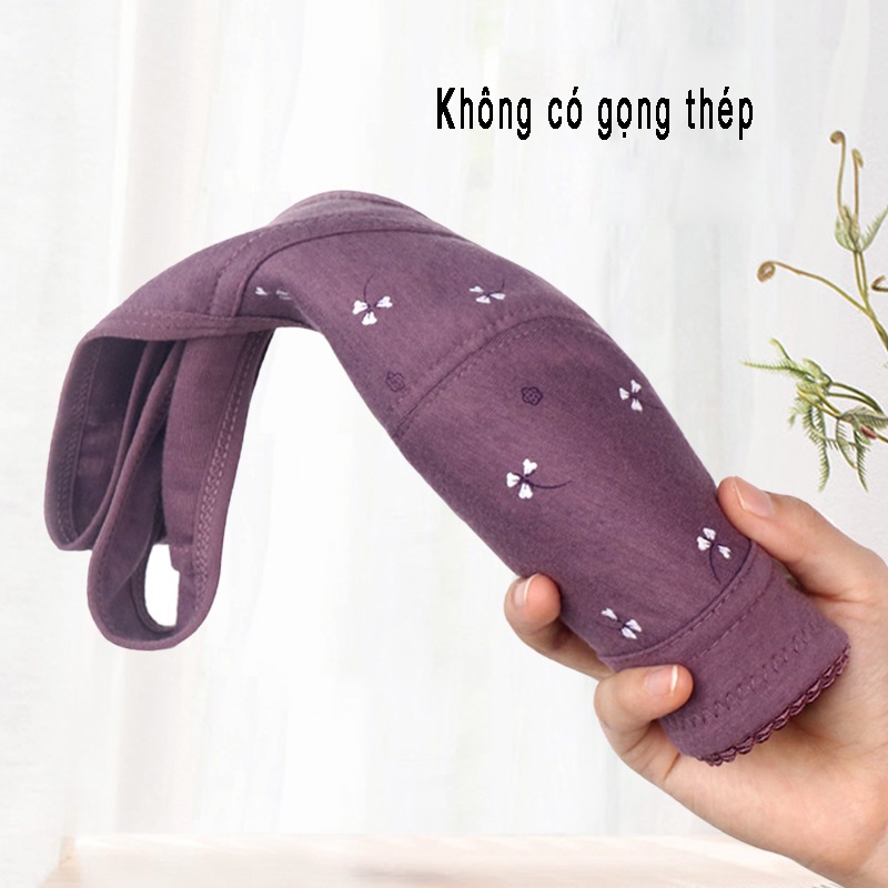 Áo Lót Nữ, Áo Ngực Nữ Không Gọng Cài Trước Trung Niên cho Mẹ và Bà