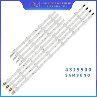 Thanh led tivi samsung 43j5500 mới 100% hàng zin hãng lưng đồng, bộ gồm 4 thanh 7 bóng và 4 thanh 4 bóng, mỗi bóng 3