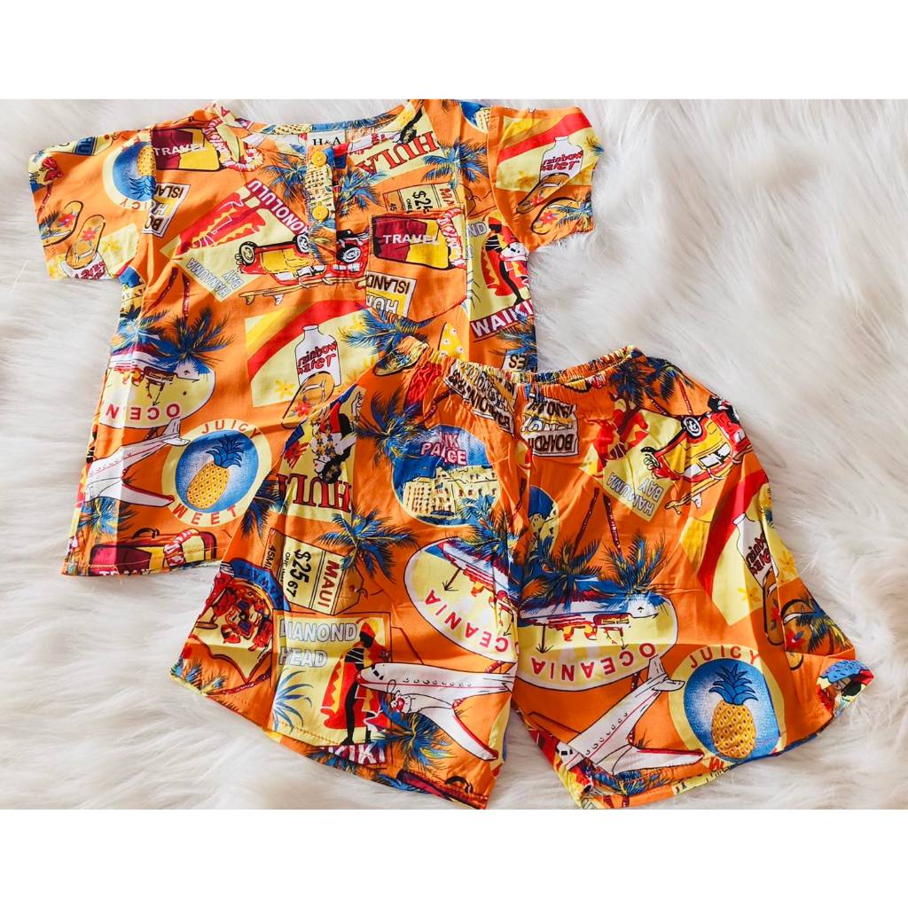 ĐỒ BỘ TONE 2 DA BÉ TRAI SIZE 12-14KG