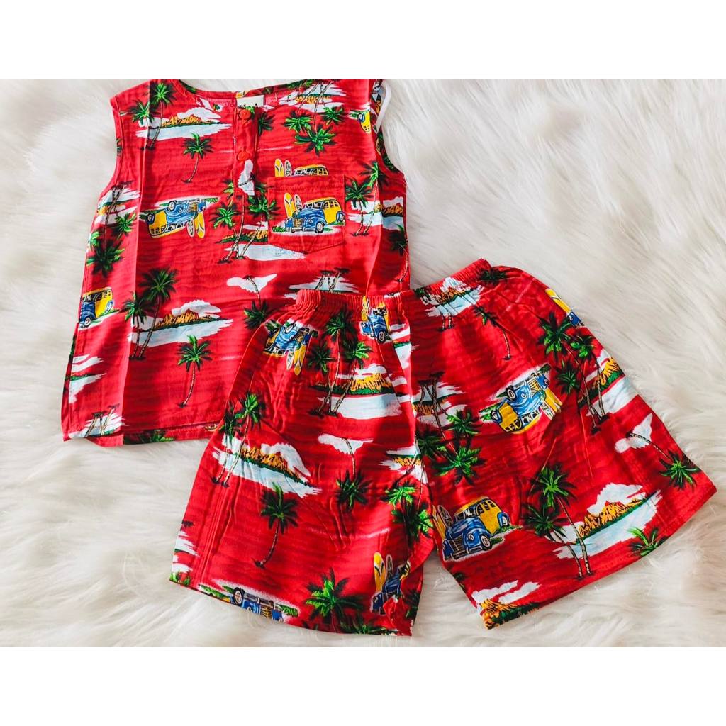 ĐỒ BỘ TONE 2 DA BÉ TRAI SIZE 12-14KG