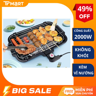 Bếp nướng điện không khói BBQ Hàn Quốc công suất 2000W, Bếp nướng không khói