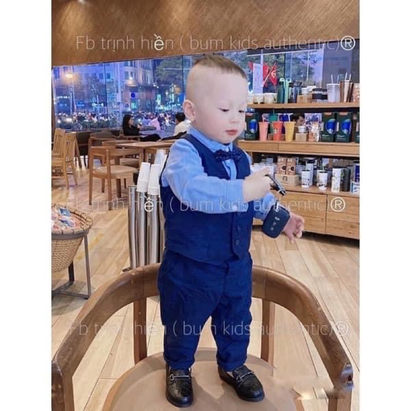 Set công tử xanh bé trai