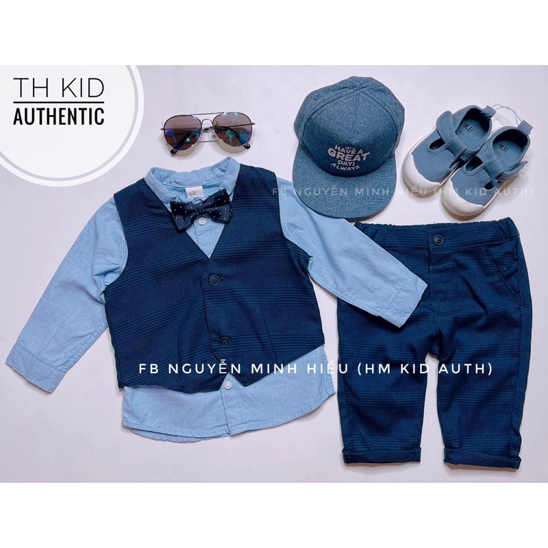 Set công tử xanh bé trai