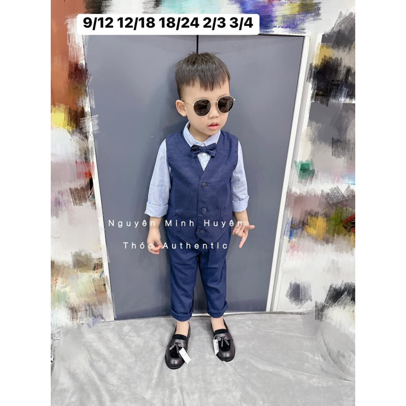 Set công tử xanh bé trai