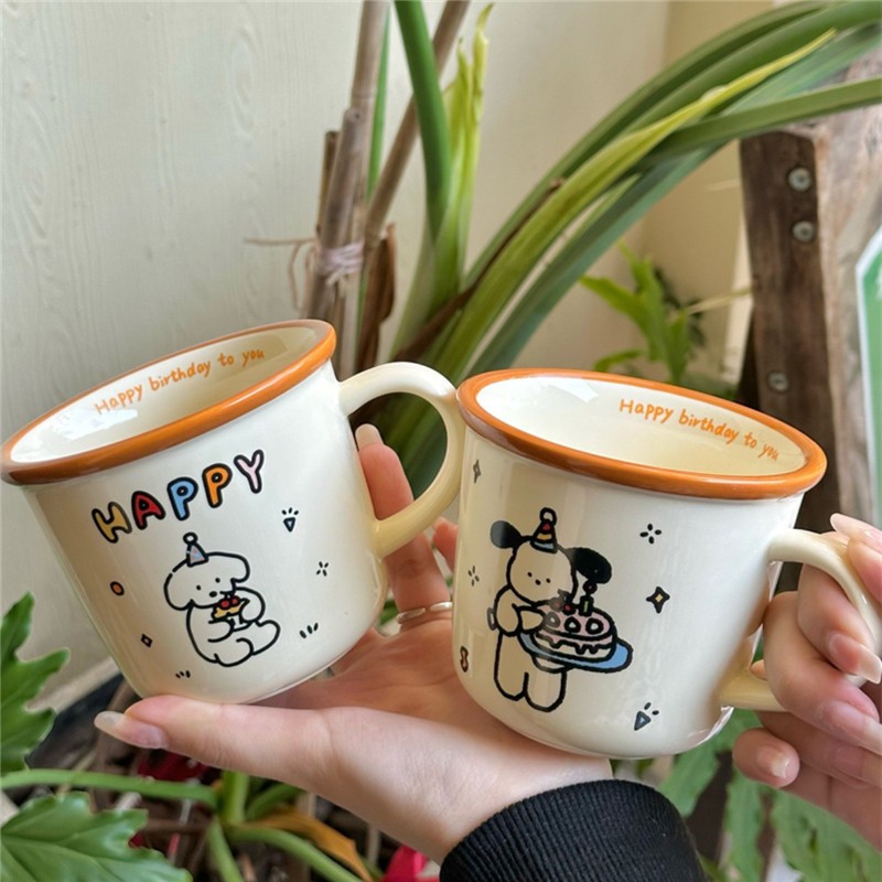 Cốc Sứ In Hình Dễ Thương Dùng Làm Quà Tặng Sinh Nhật Decor Trang Trí Mẫu Mới 2024