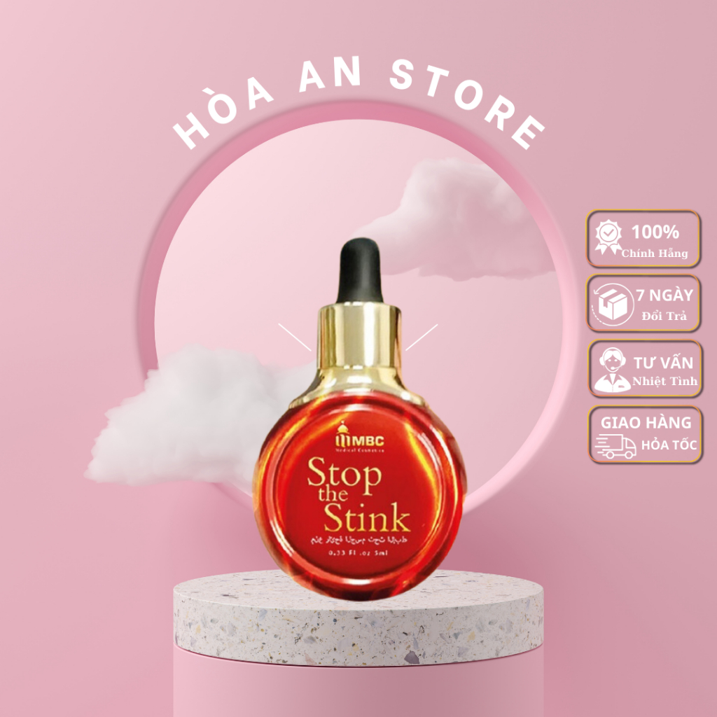 SERUM Khủ Mùi Cơ Thể STOP THE STINK MBC DUBAI - KHỬ MỒ HÔI (Nách - Chân - Tay) 5ml Hoaanstore