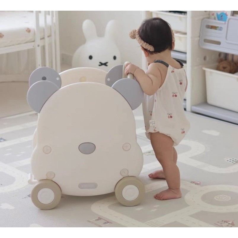 Xe Đẩy Đồ Chơi Honper Trẻ Em Hình Gấu Cao Cấp Chất Liệu Gỗ Bền Bỉ Đẹp Thiết Kế Tiện Lợi An Toàn Cho Bé