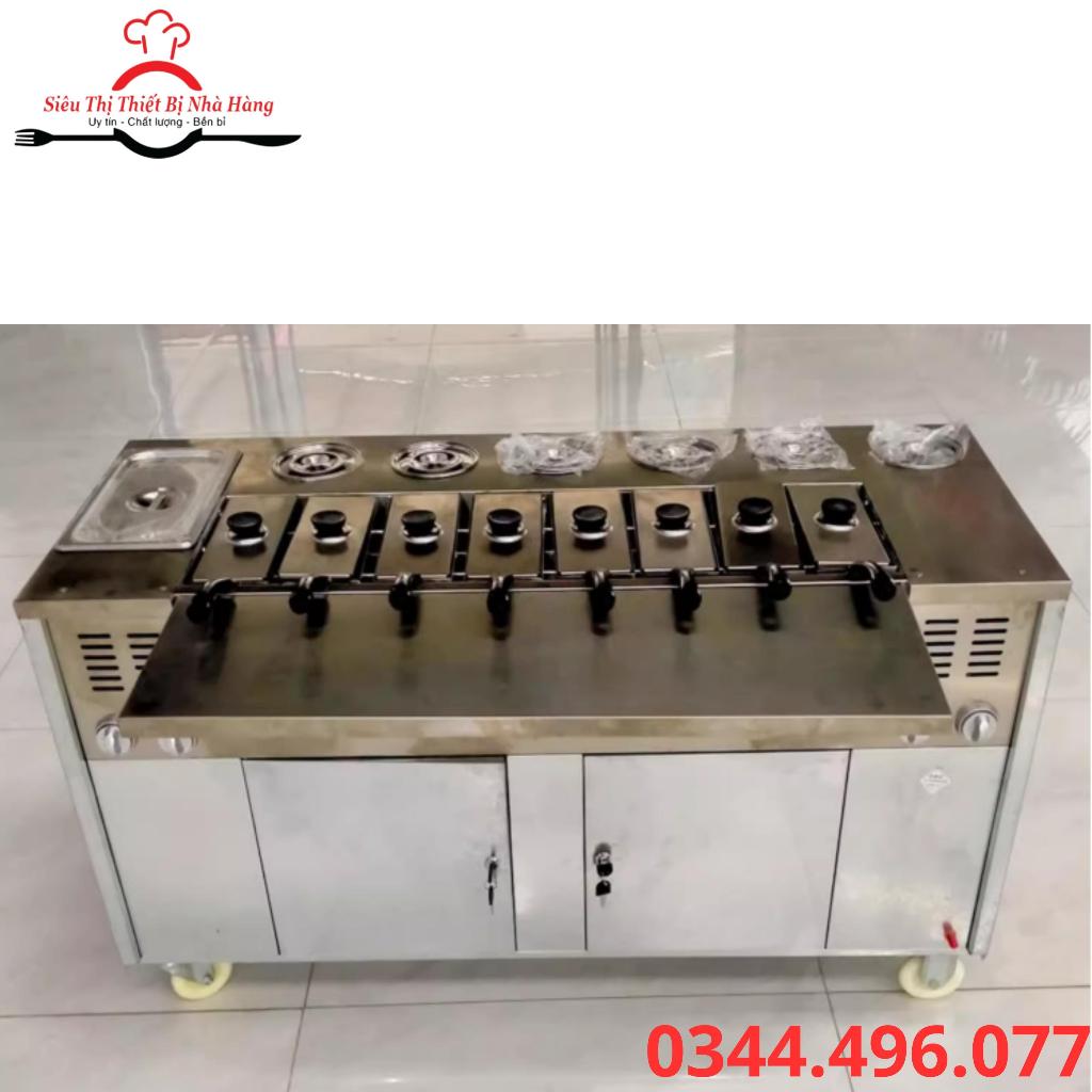 Bếp chiên cơm cháy kẹp- Máy làm cơm cháy kẹp vỉa hè nhà hàng bảo hành 12 tháng-sử dụng gas-hàng cao cấp