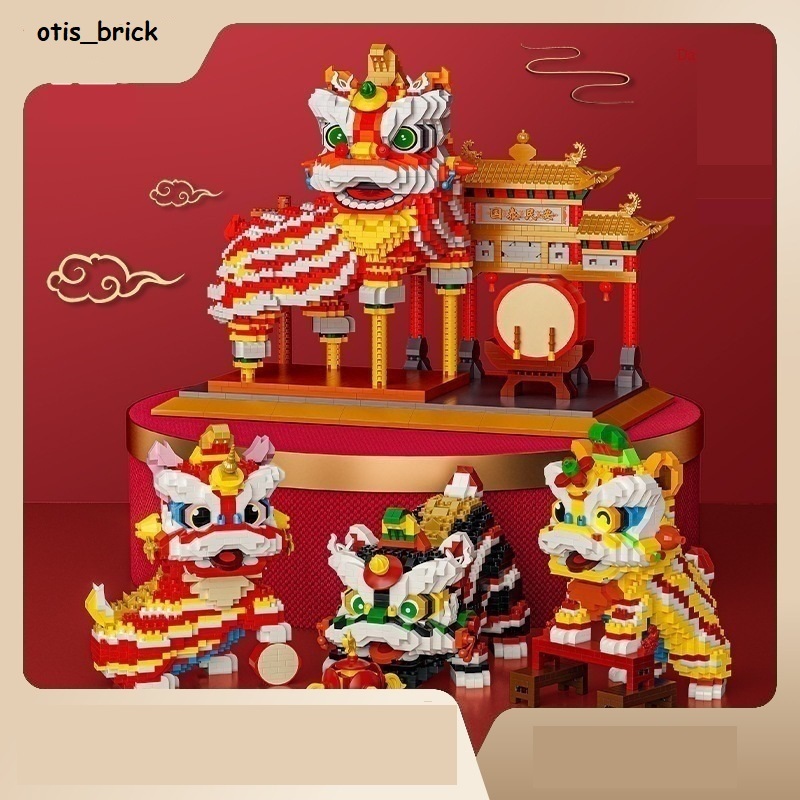 Mô hình lắp ráp Cổng múa lân