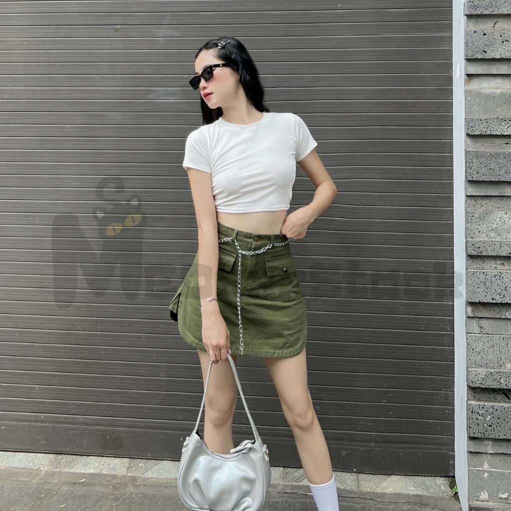 1 GÓI NƯỚC XẢ VẢI THƠM LÂU DÀNH CHO Áo croptop nữ hở lưng có mút ngực MeoxxxStack lưng phối dây cực xinh, áo