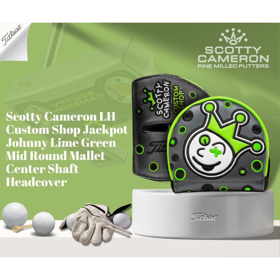 Putter Cover Titliest Scotty Cameron Gallery Jackpot Johnny Lime Mid Round