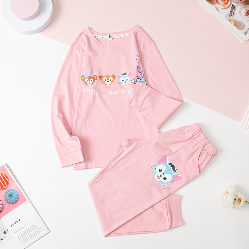 Bộ dài tay in hình size đại cho bé gái 10-16y . Chất cotton chính phẩm mềm mịn, thấm hút mồ hôi