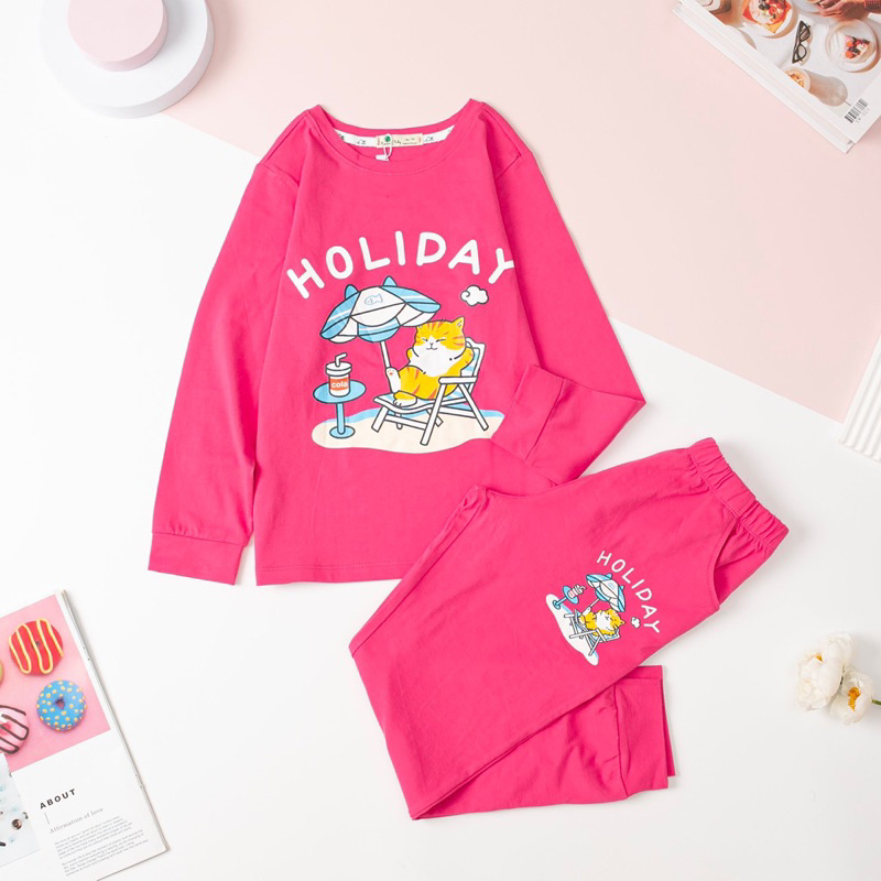 Bộ dài tay in hình size đại cho bé gái 10-16y . Chất cotton chính phẩm mềm mịn, thấm hút mồ hôi