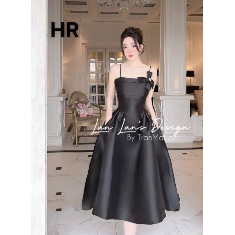 Váy Tafta 2s nơ vai 💯HÀNG THIẾT KẾ TẾT 2024 💖