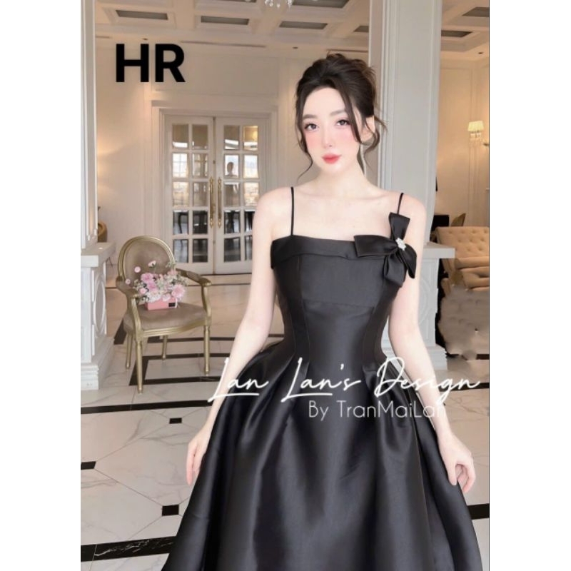 Váy Tafta 2s nơ vai 💯HÀNG THIẾT KẾ TẾT 2024 💖