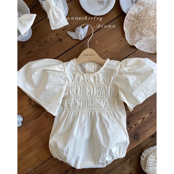 ANNE SHIRLEY váy Daisy trắng sz M cho bé gái