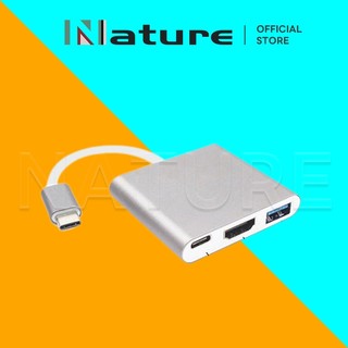 Qz cod hub type-c 3in1,cổng chuyển đổi hub usb type-c sang hdmi, usb 3.0, pd type-c cho laptop,điện thoại,máy chiếu