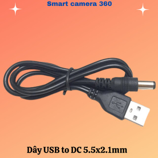 Dây cáp usb to dc 5.5x2.1mm