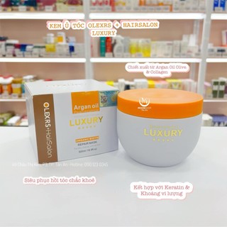 Ủ tóc olexrs + hairs salon luxury |organic biotin|