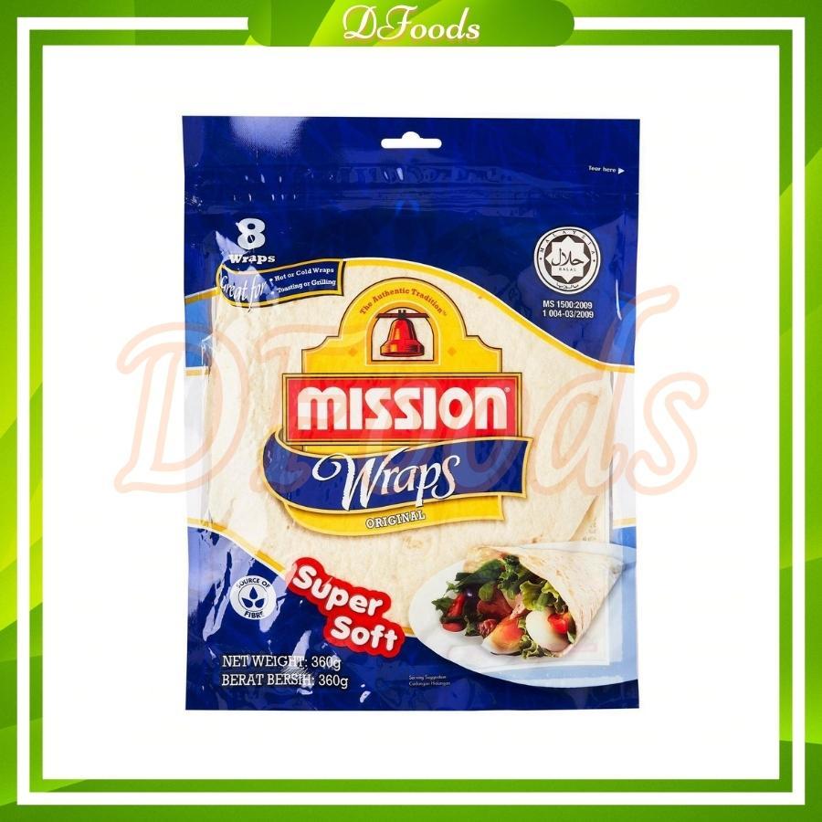 Vỏ bánh Roti Tortillas Wraps Mission gói 360g