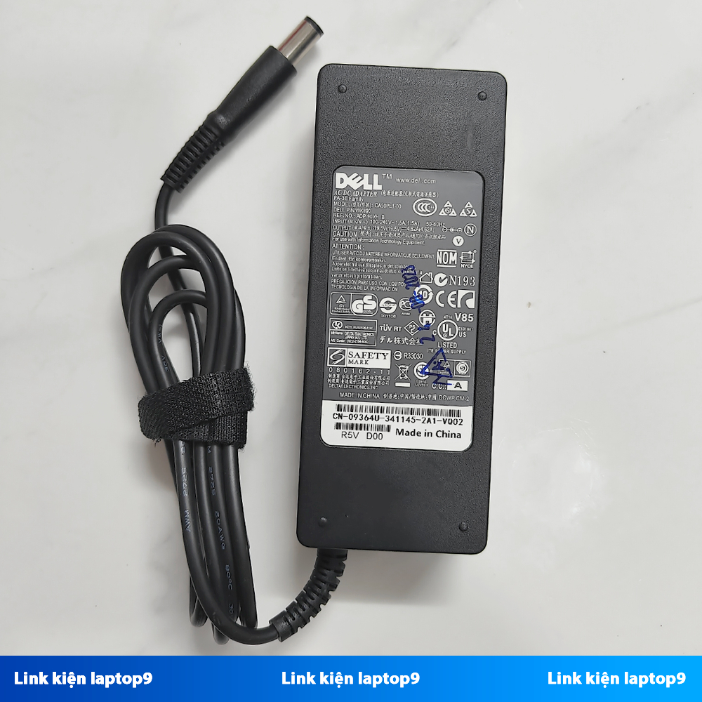 Sạc Laptop Dell Chân Kim To 7.4x5.0mm Inspiron Vostro 90w-19.5v-4.62a, 65w-19.5v-3.34a Bảo Hành 12 Tháng Mới 100%