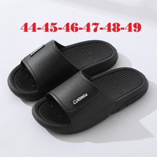 [BIG SIZE 44-50] Dép Size Lớn Big Size Nam Power Black Giày Dép Quai Ngang Sneaker Thể Thao Ngoại Cỡ 44 45 46 47 48