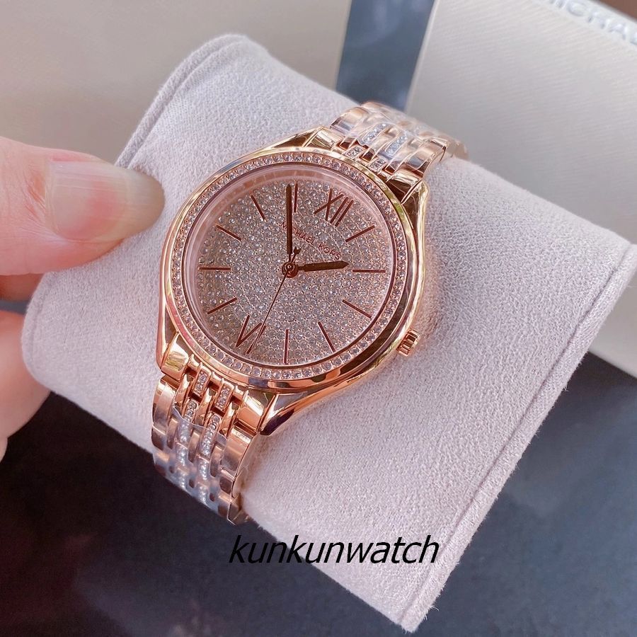 Đồng Hồ Nữ Michael Kors MK7085 Đính Full Đá Vỏ Rose Gold 36mm