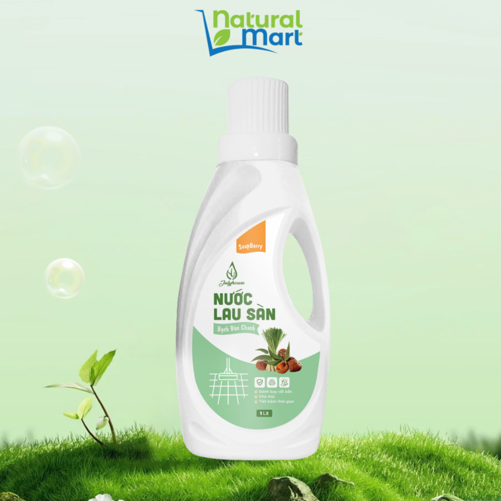 Nước lau sàn Bồ Hòn – Bạch Đàn Chanh 1000ml JULYHOUSE đuổi muỗi hiệu quả - Natural Mart