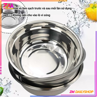 Bát inox đựng đồ ăn, bát đựng cơm canh, tô inox nhiều cỡ loại dày