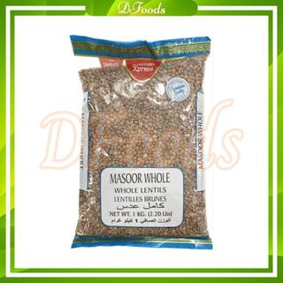 Đậu Lăng Nâu Masoor Whole - Brown lentils 1kg