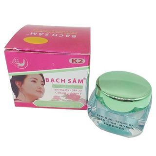 Kem mụn trắng da giảm thâm mờ sẹo làm dịu da mỹ phẩm Bạch Sâm k2