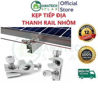 Kẹp tiếp địa thanh rail nhôm lắp pin năng lượng mặt trời | hợp kim nhôm độ cứng cao T5-6005 mạ toàn phần Anodized