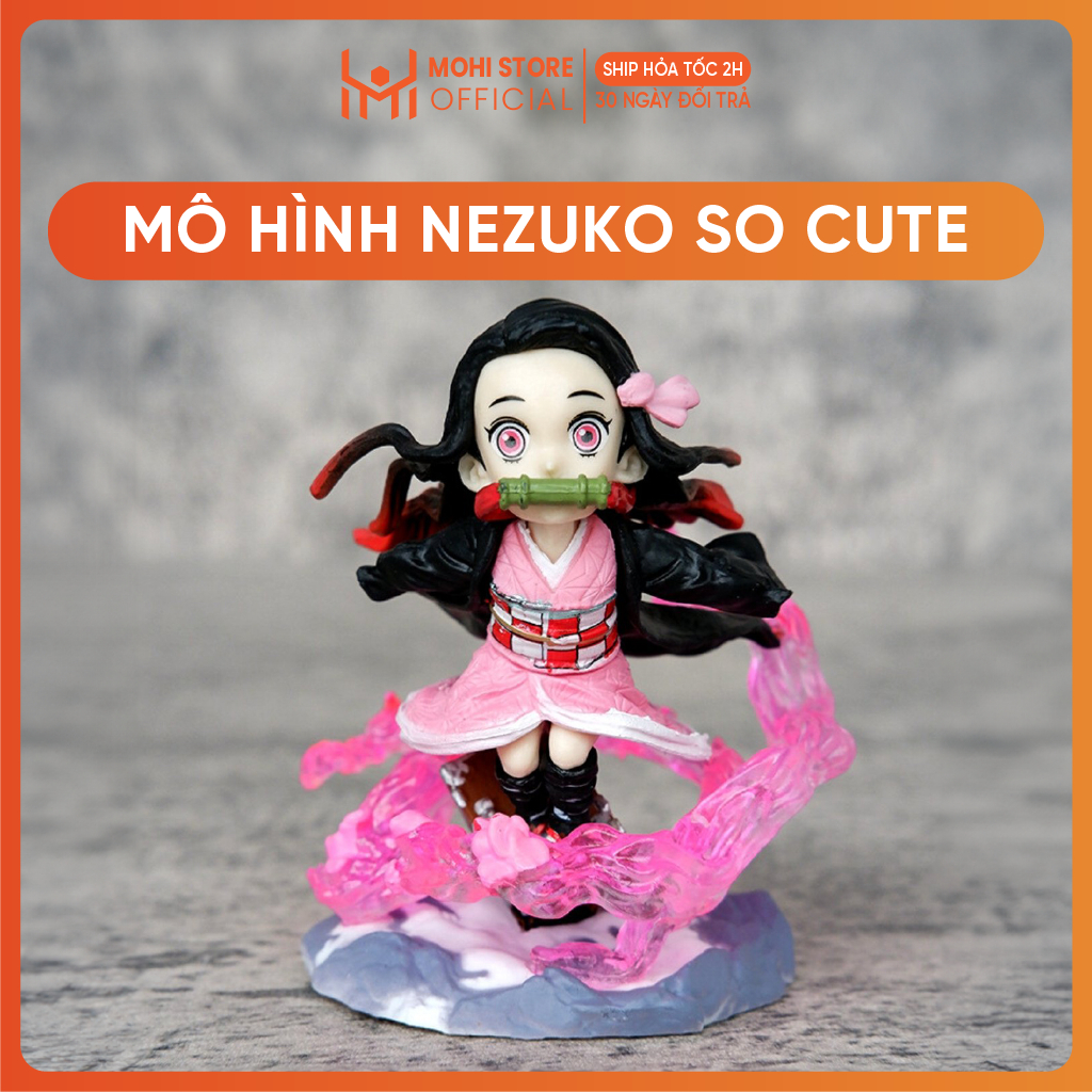 Mô Hình Kimetsu No Yaiba Nezuko chiến đấu - Figure Demon Slayer - Có Vỏ Hộp màu