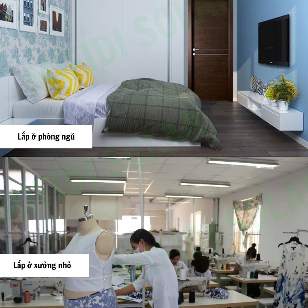 Quạt Gắn Tường Năng Lượng Mặt Trời MIFIDI 16 Inch, Mẫu Mới Siêu Mạnh Siêu Tiết Kiệm,Tích Điện dùng 6-12 Tiếng