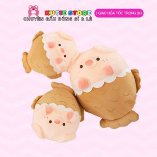 GẤU BÔNG HEO BÁNH CÁ 40CM [SẴN] SIÊU RẺ DỄ THƯƠNG ĐÁNG YÊU