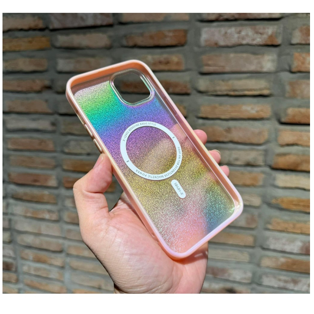 Ốp lưng Likgus nhũ hỗ trợ sạc không dây cho iPhone 15 Plus siêu đẹp