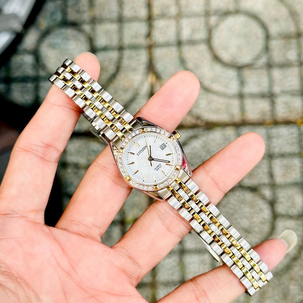 Đồng hồ nữ dây thép Citizen Quartz EU6064 54D