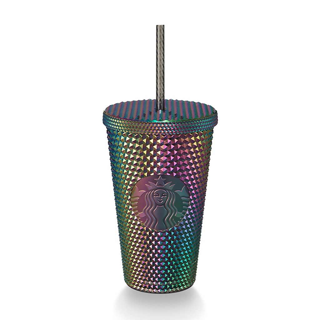 STARBUCKS LY Cold Cup 16Oz  BLING BLACK PVD