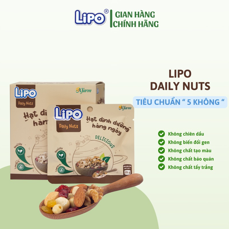 Siêu hạt dinh dưỡng hàng ngày LIPO hộp 150gam