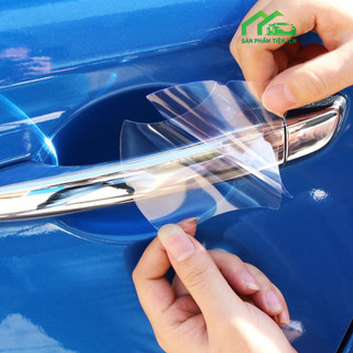Bộ 4 miếng PPF dán tay nắm hõm cửa ô tô