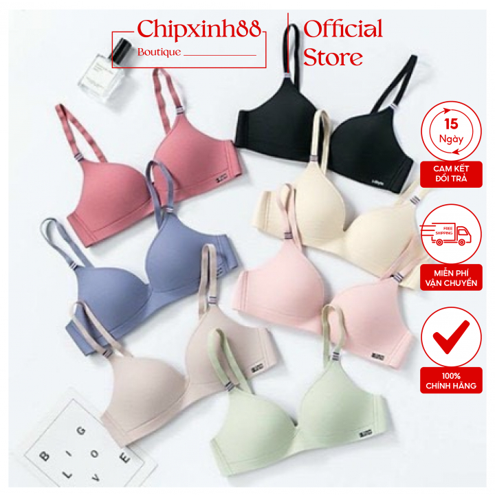 Áo Lót Su Thông Hơi Không Gọng,Đệm Mỏng Nâng Ngực 588
