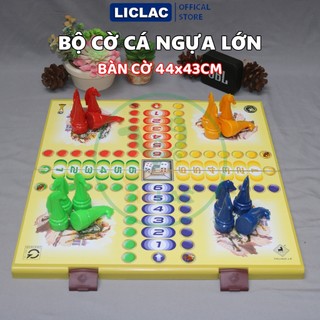 Bộ cờ Cá Ngựa Trung Lê SIZE LỚN, TRUNG, NHỎ chất liệu Nhựa an toàn, Đồ chơi giải trí Board Game, Đồ chơi Việt Nam