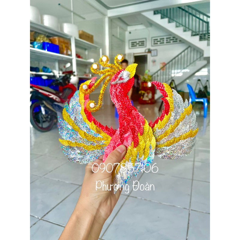 Cặp 2 cánh công không kèm đầu cho tháp oản